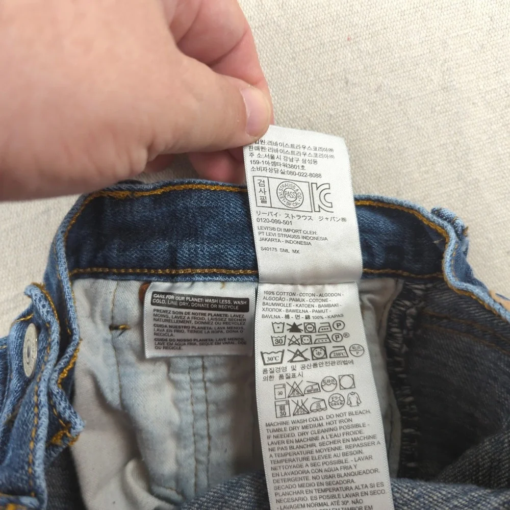 Levis 501 Jeans Mens 30x30 Blue Button‎ Fly Casual Classic American Western